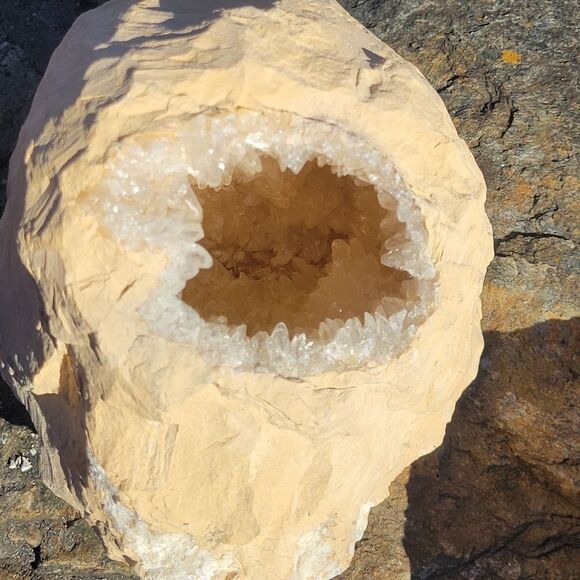 Cave Calcite Crystal Geod from Maraco - Picture 1 of 5